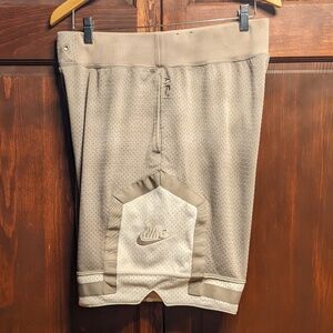 Nike AF-1 Mens Gray Mesh Basketball Shorts - Mens Size Large